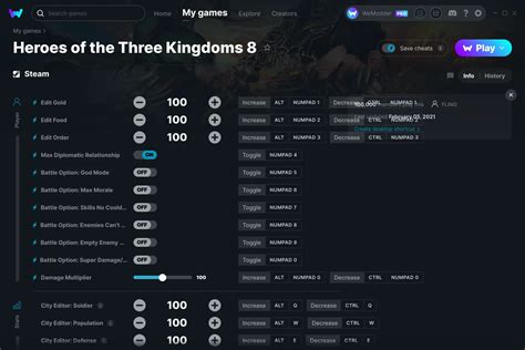 heroes of the three kingdoms 8 trainer|Heroes of the Three Kingdoms 8 cheats .